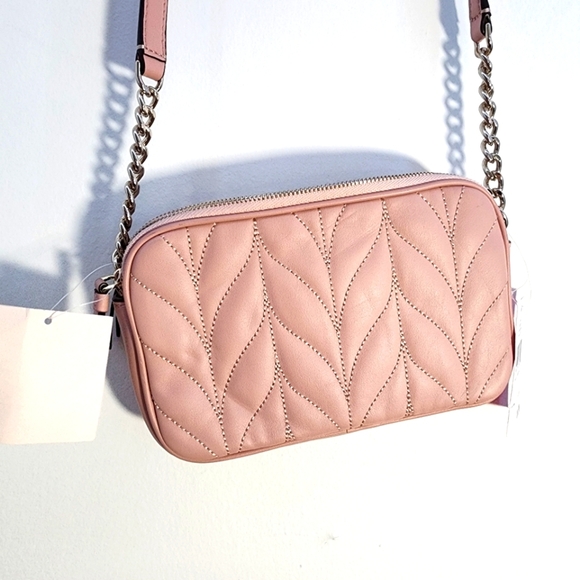 Nwt Kate Spade Pink Quilted Crossbody Bag - Picture 12 of 13